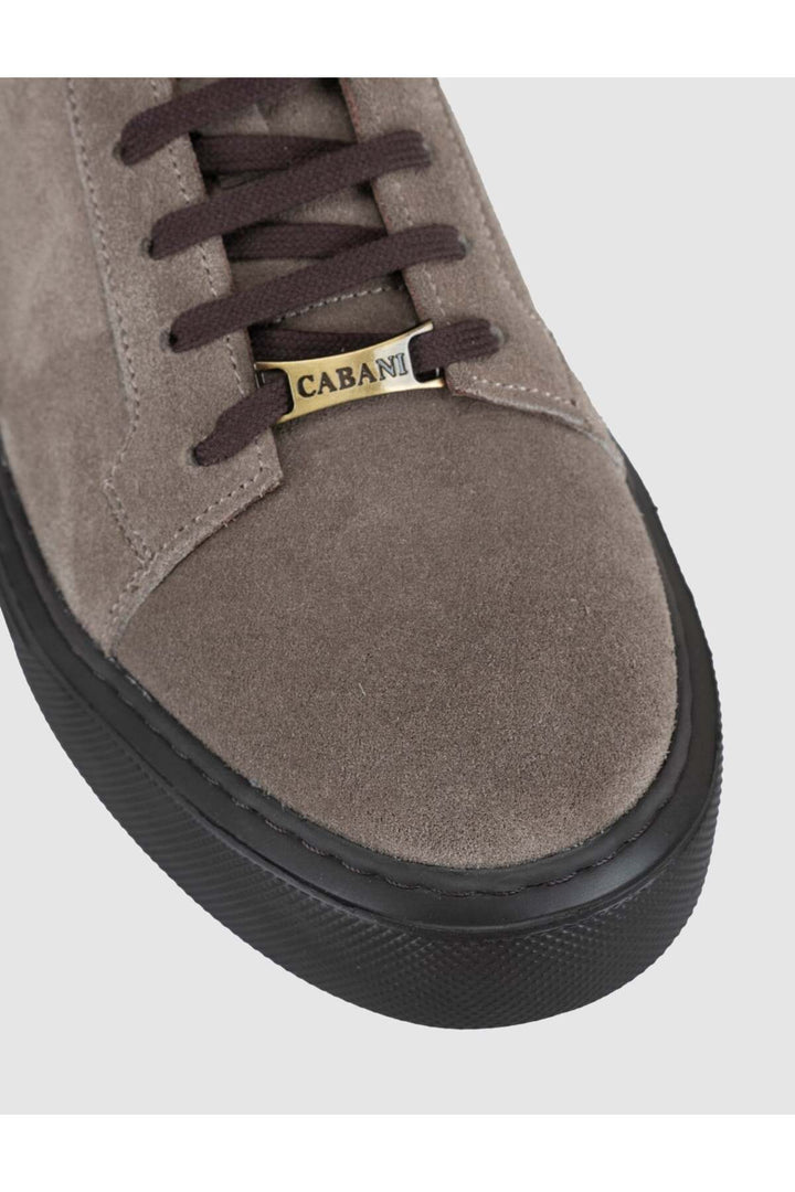 Cabani Shoes Baskets pour hommes en cuir suédé beige - Vison