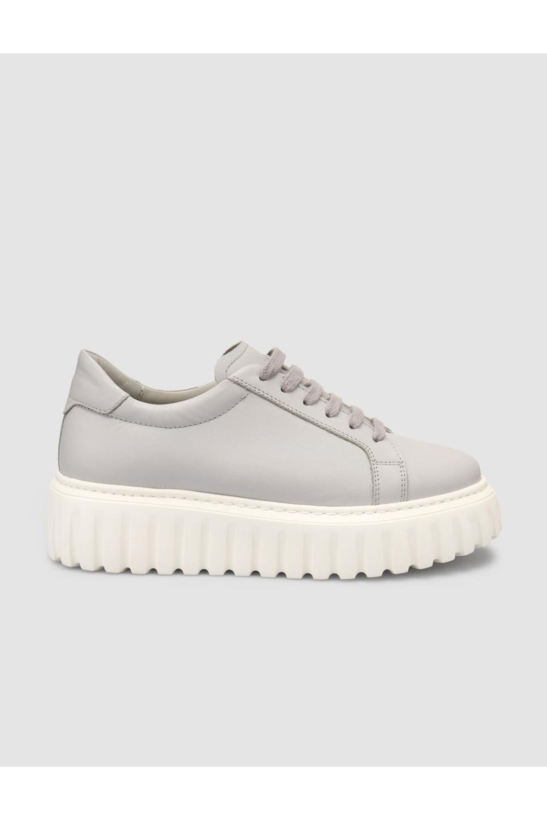 Cabani Shoes MonaMae %100 Cuir Véritable Chaussures de Sport Femme Grise - Gris