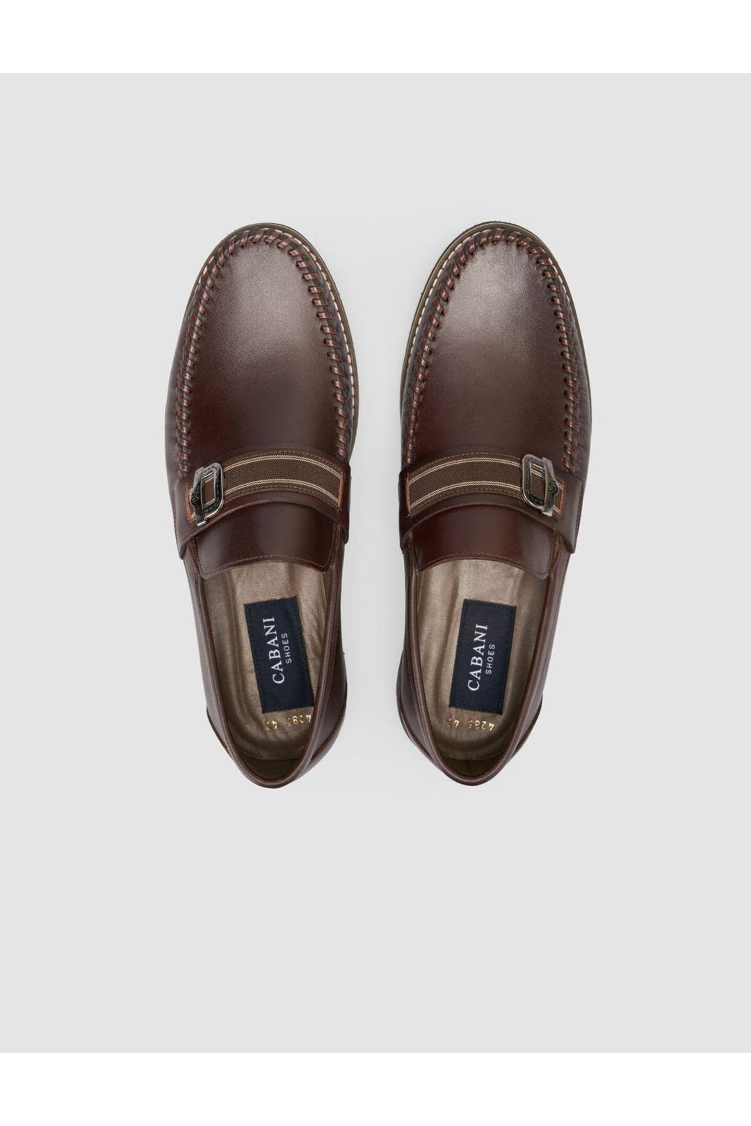 Cabani Shoes %100 Cuir véritable Mocassins pour hommes marron - Marron