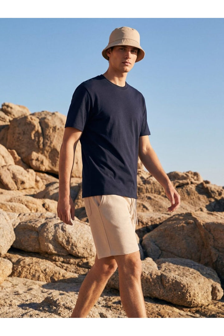 LTB T-shirt basique régulier Bleu marine - Bleu marine