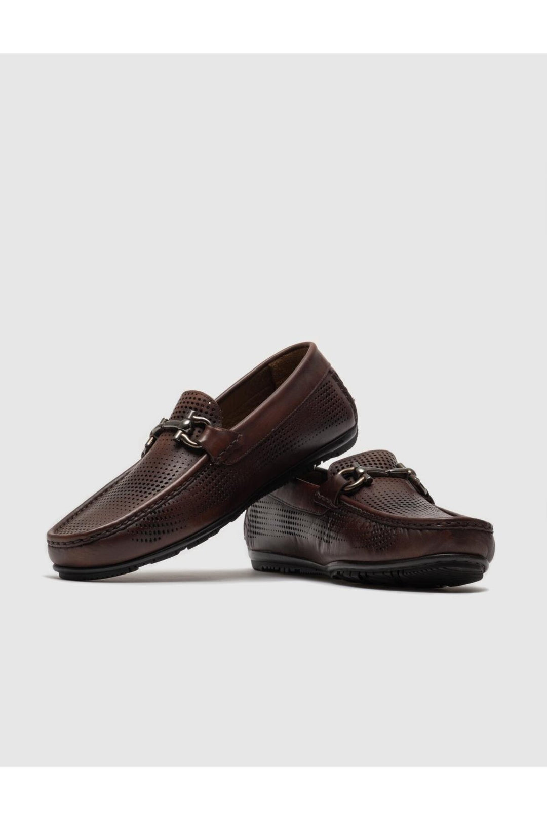 Cabani Shoes %100 Cuir véritable Mocassins pour hommes marron - Marron