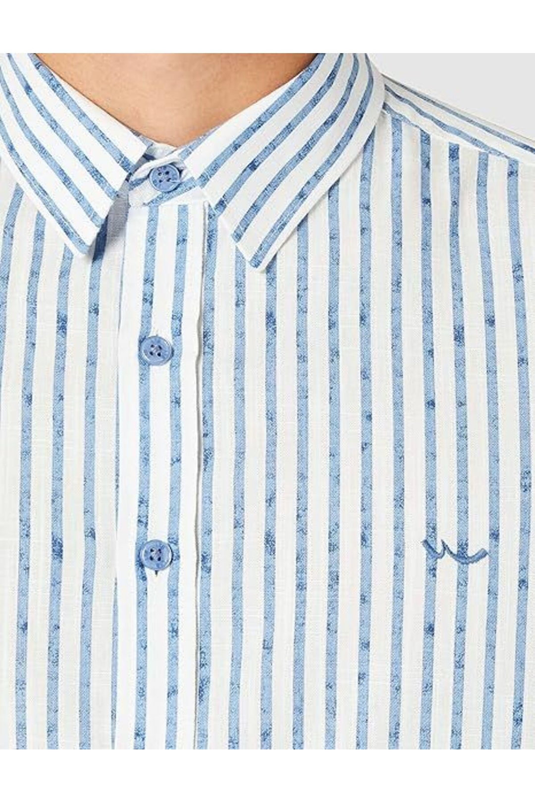 LTB Chemise pour homme - off white blue stripes