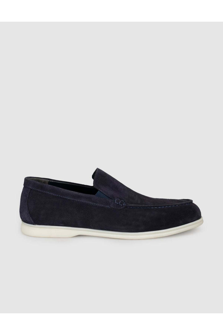 Cabani Shoes Mocassins en daim bleu marine pour homme - Bleu marine
