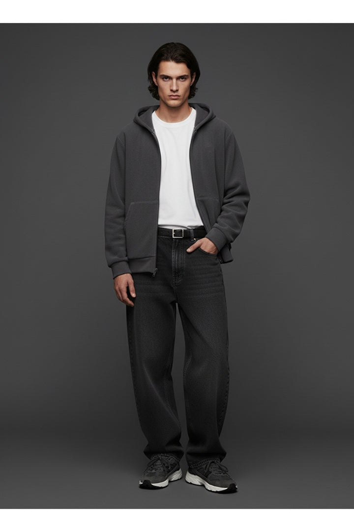 LTB Sweat à capuche zippé Bass Grey