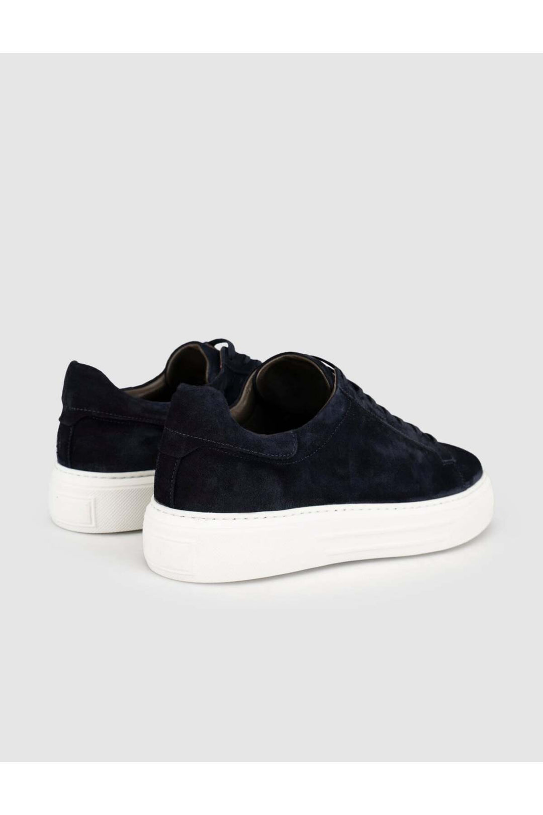 Cabani Shoes Baskets pour hommes en cuir véritable suédé bleu marine - Multicolore