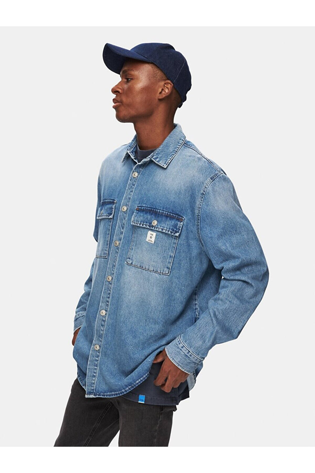 LTB Steven Chemise en Jean Oversize - Clair Bleu_55637