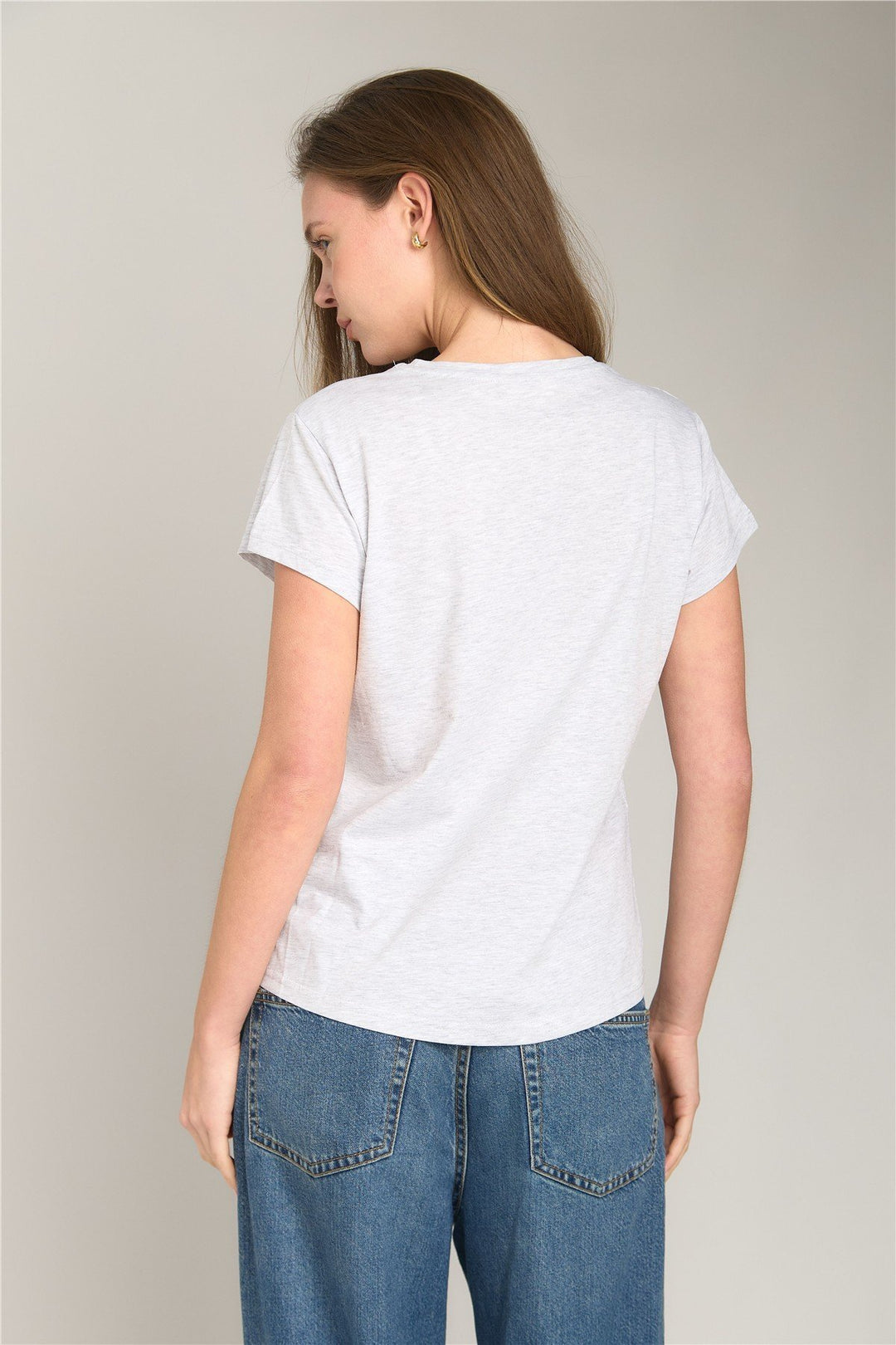 Lovely Things INA Basic Tişört Üst Giyim Pijama Üstü - Beyaz