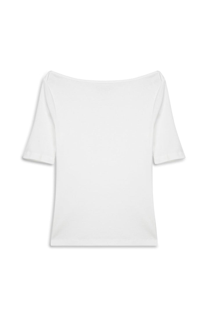LTB Haut à col bateau T-shirt blanc - Blanc