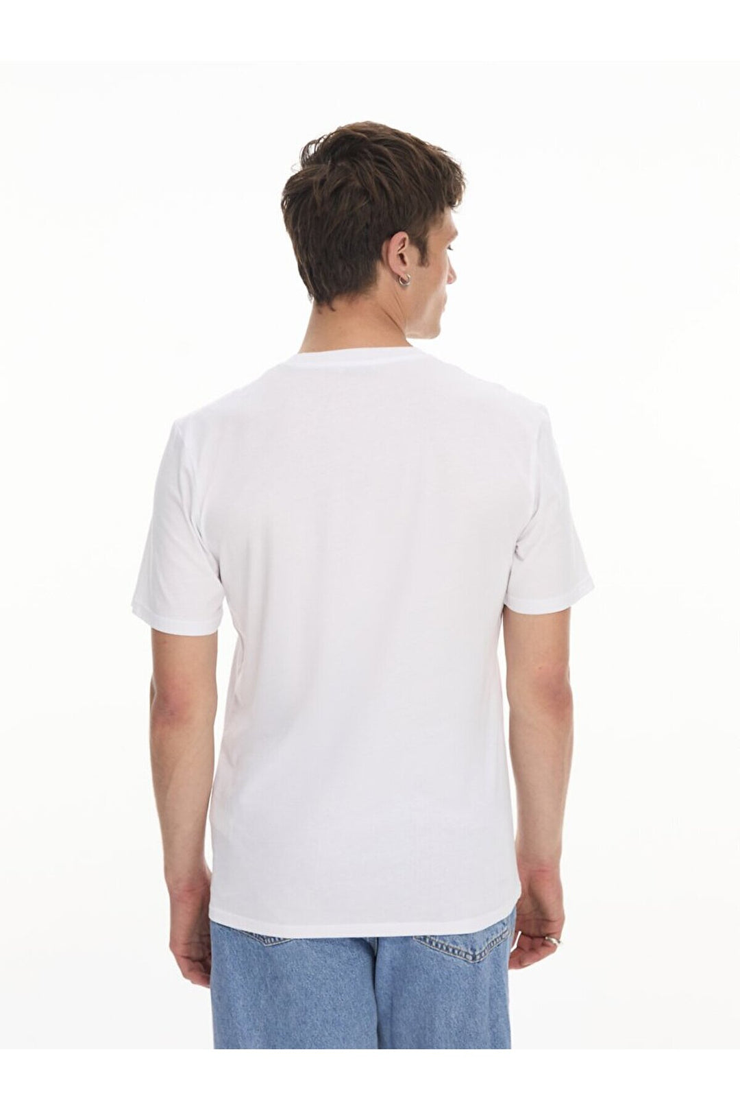 LTB T-shirt blanc classique à manches courtes Zero Collar Pressure
