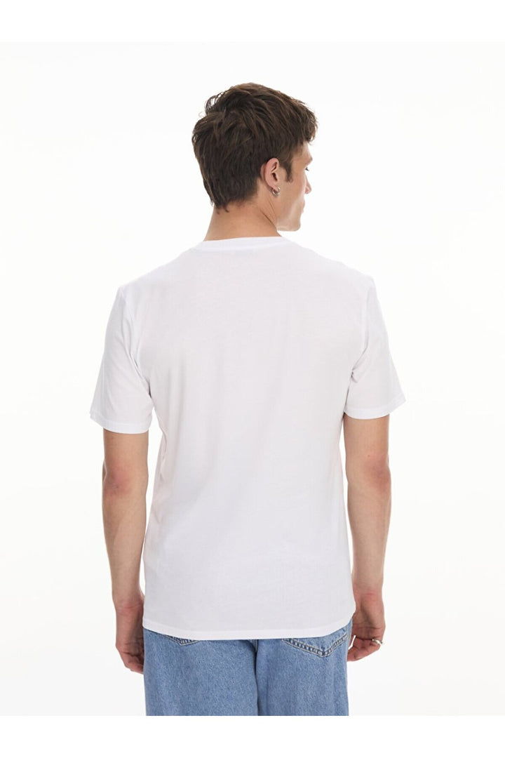 LTB T-shirt blanc classique à manches courtes Zero Collar Pressure