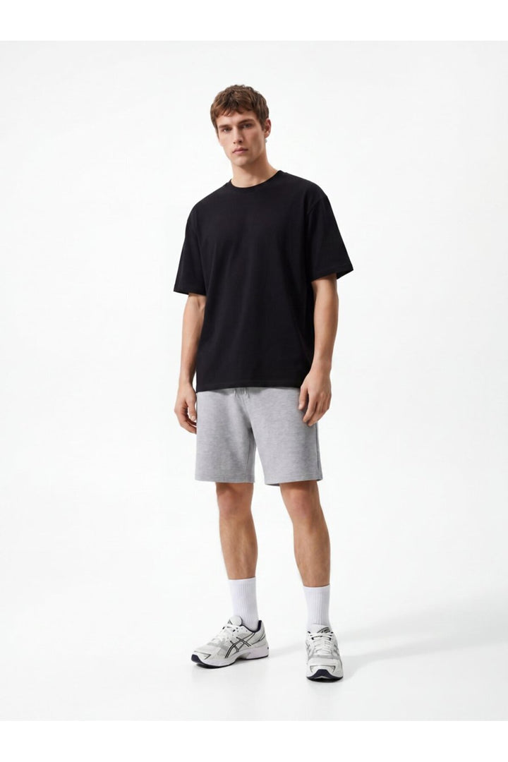 LTB T-shirt noir en interlock Soft Touch basique - Noir