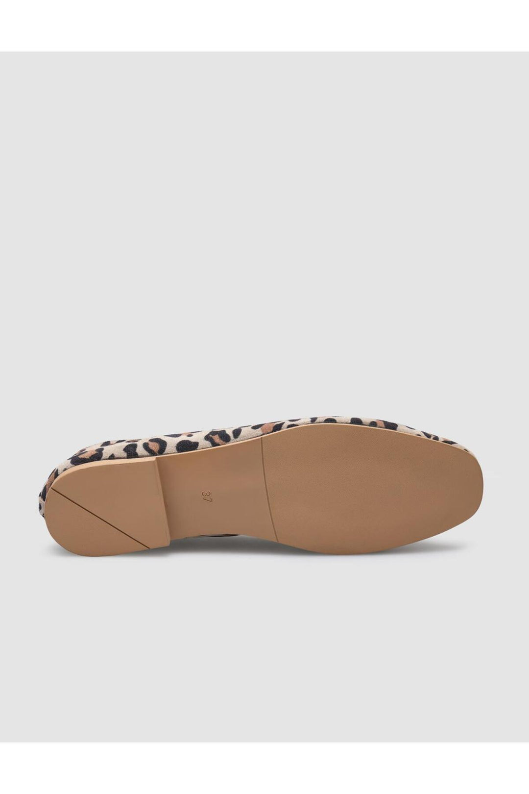 Cabani Shoes %100 Cuir véritable Ballerines léopard beige pour femmes - Beige