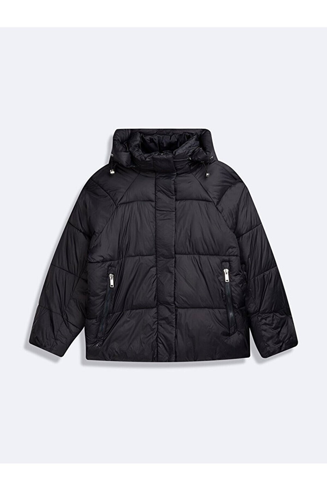 LTB Manteau noir gonflable zippé à capuche