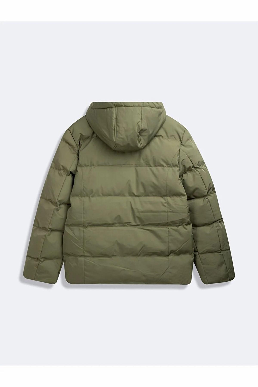 LTB Manteau vert gonflable à capuche et manches longues