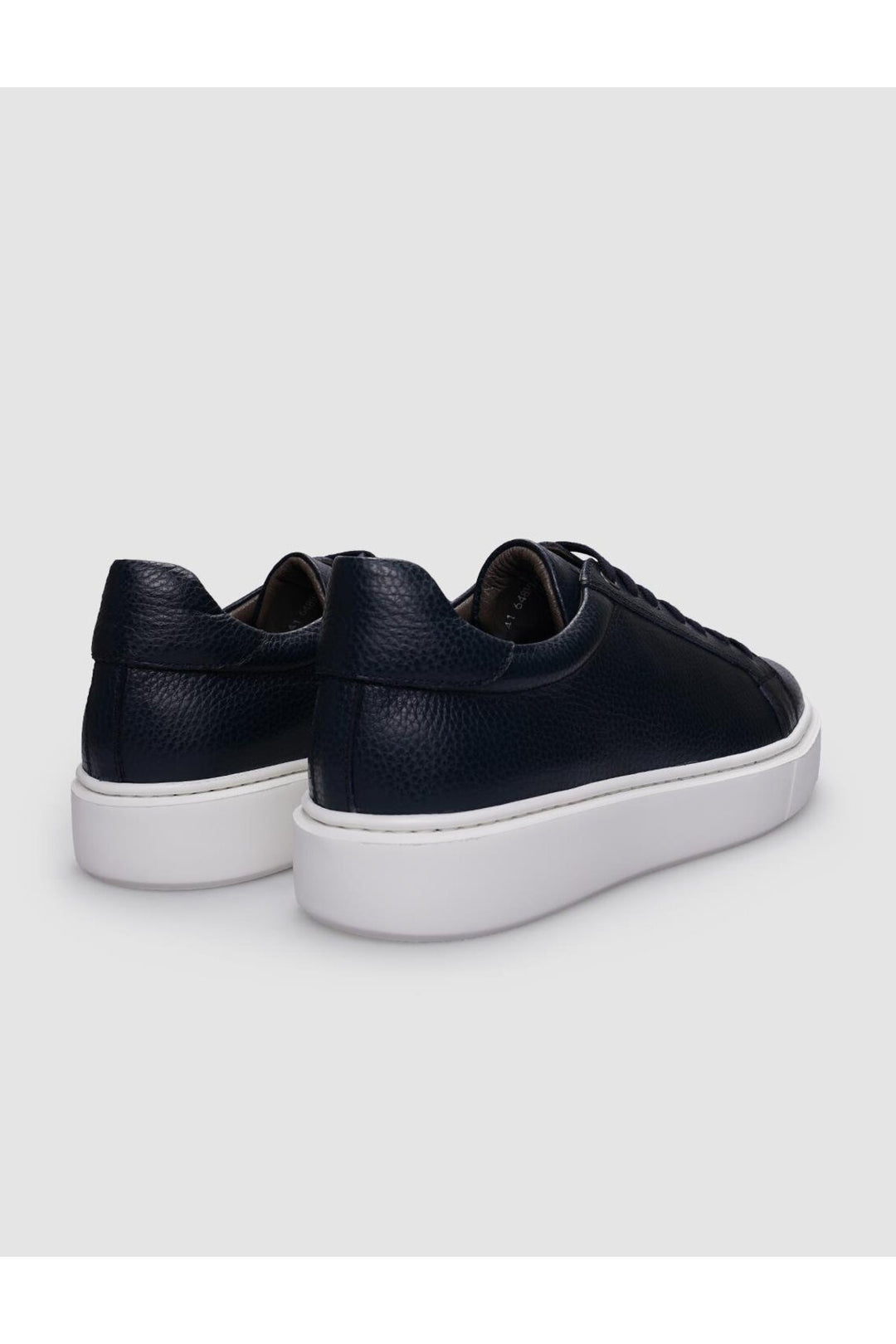 Cabani Shoes %100 Cuir Véritable Chaussures de Sport pour Hommes à Lacets Bleu marine - Bleu marine