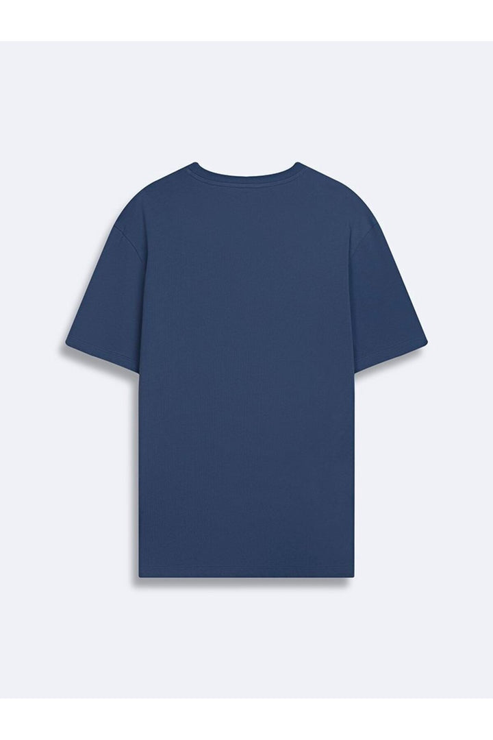 LTB T-shirt Bleu Marine Imprimé Logo Silver - Multicolore