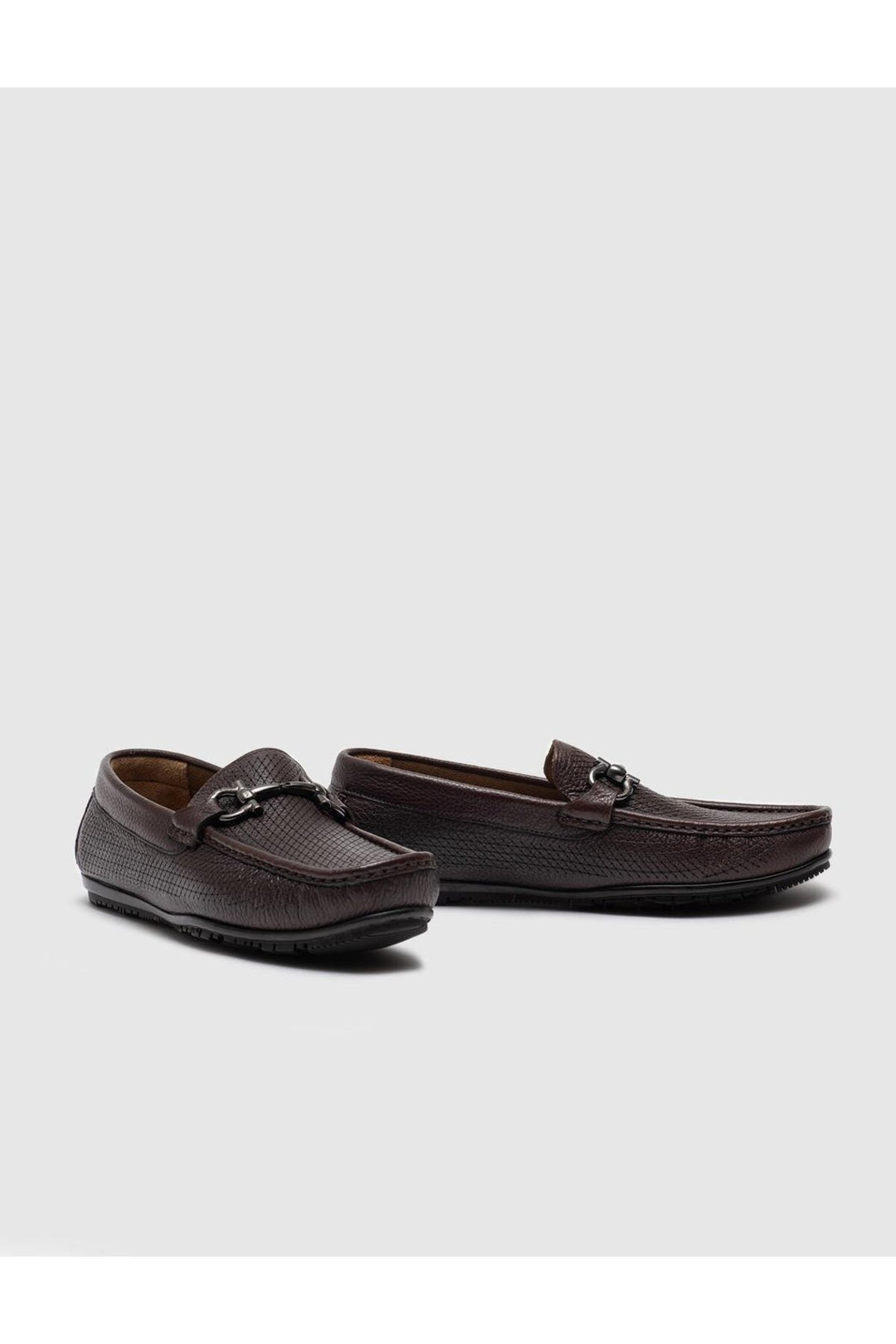 Cabani Shoes Mocassins pour hommes en cuir véritable marron - Marron