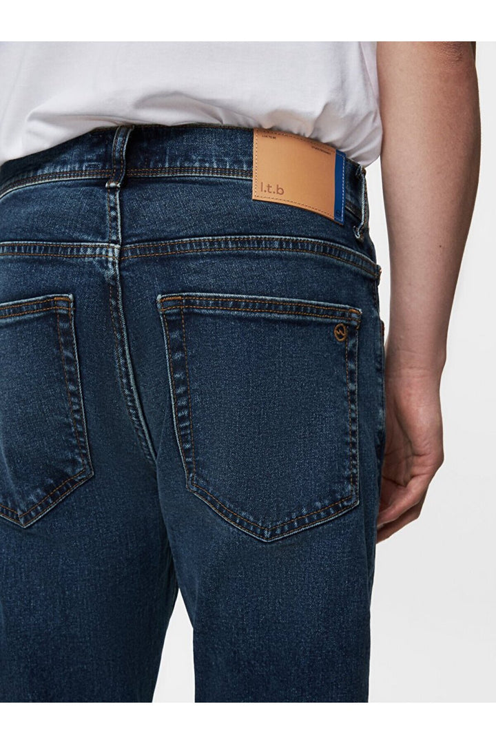 LTB Pantalon en jean à taille moyenne Sawyer P Narrow Leg