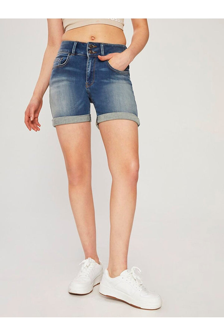 LTB Becky X Short en Jean Taille Moyenne - karişik_