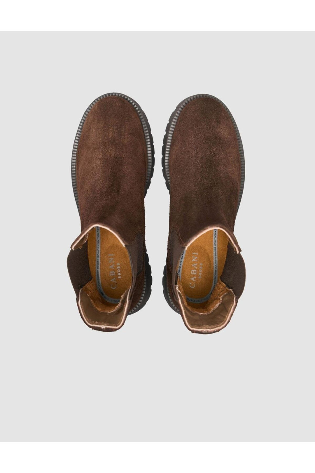Cabani Shoes Bottines quotidiennes pour femmes en cuir suédé marron 100% - Multicolore