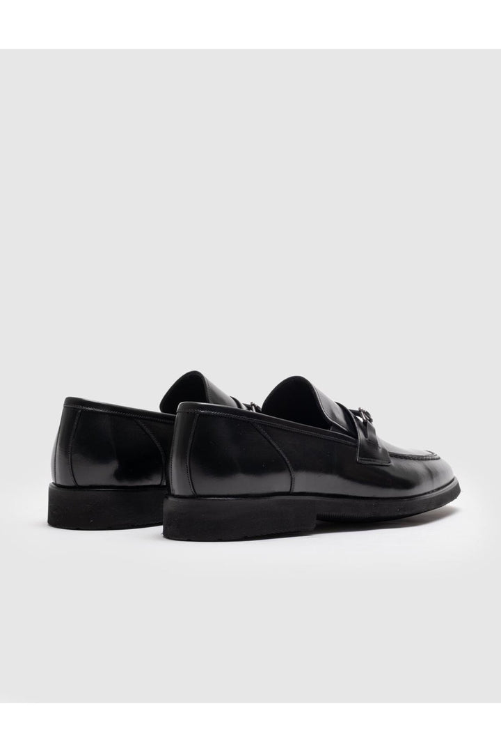 Cabani Shoes Chaussures classiques pour hommes en cuir véritable noires - Noir
