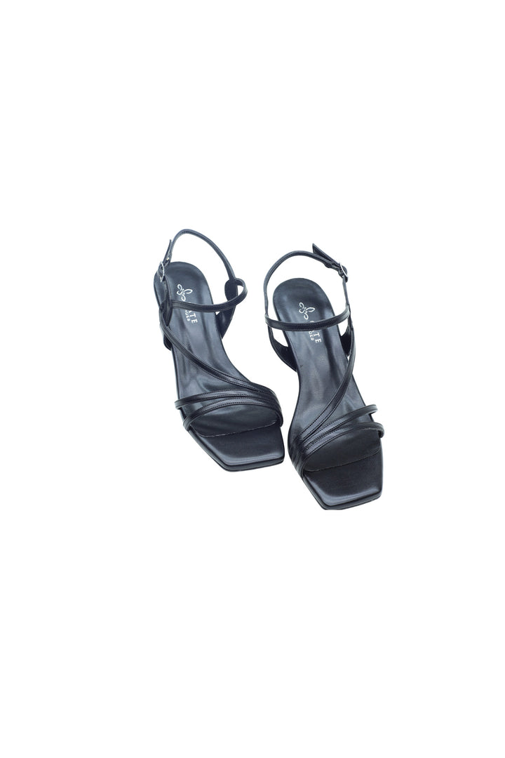 Wavelys PERLA Chaussures de soirée élégantes à talons hauts pour femmes - Noir