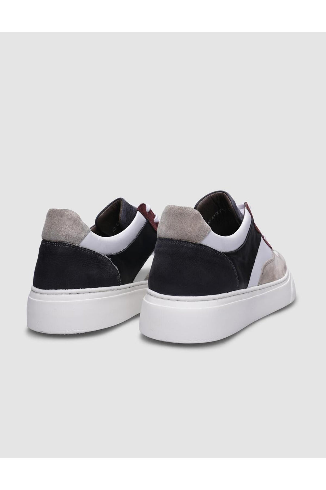 Cabani Shoes %100 Cuir véritable Baskets pour hommes beige-noir à lacets - Beige