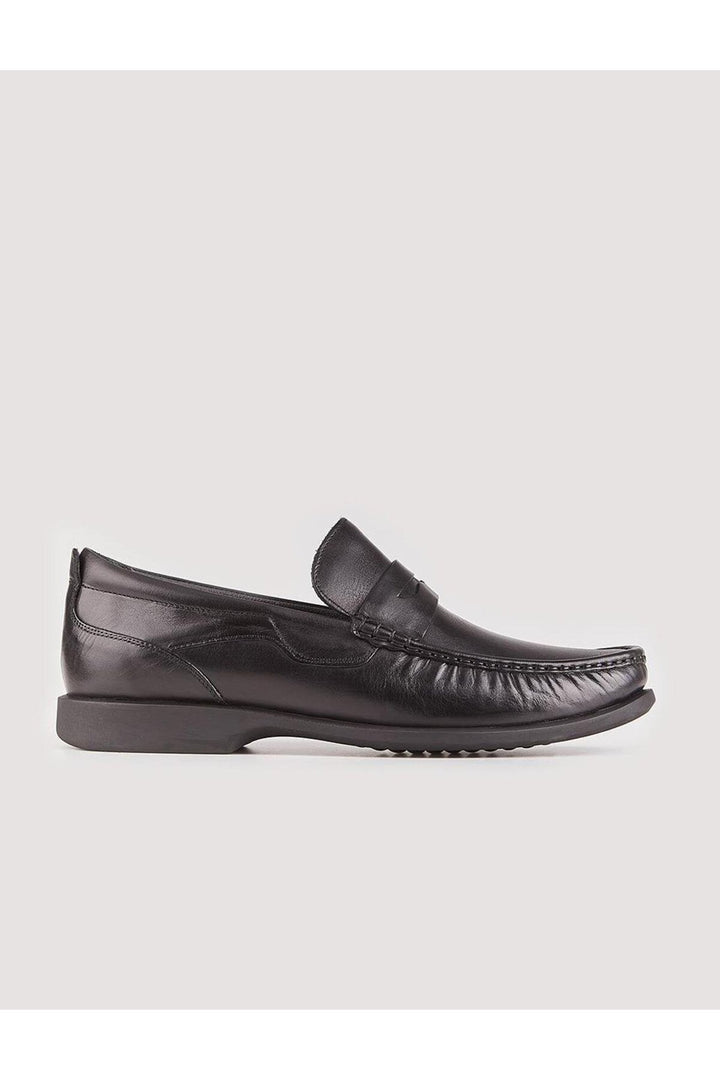 Cabani Shoes Chaussures de ville pour hommes en cuir véritable noires - Noir