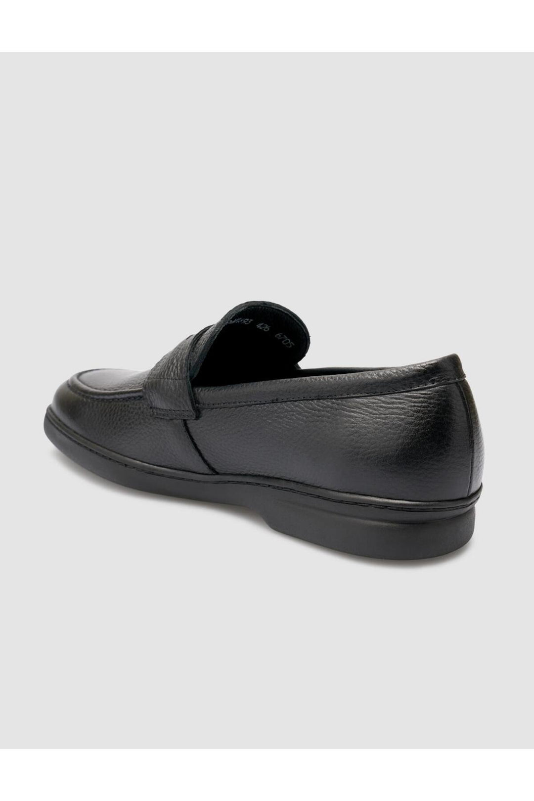 Cabani Shoes %100 Cuir Véritable Noir Mocassins Hommes Droit - Multicolore