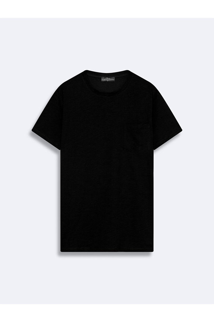LTB T-shirt noir avec poche