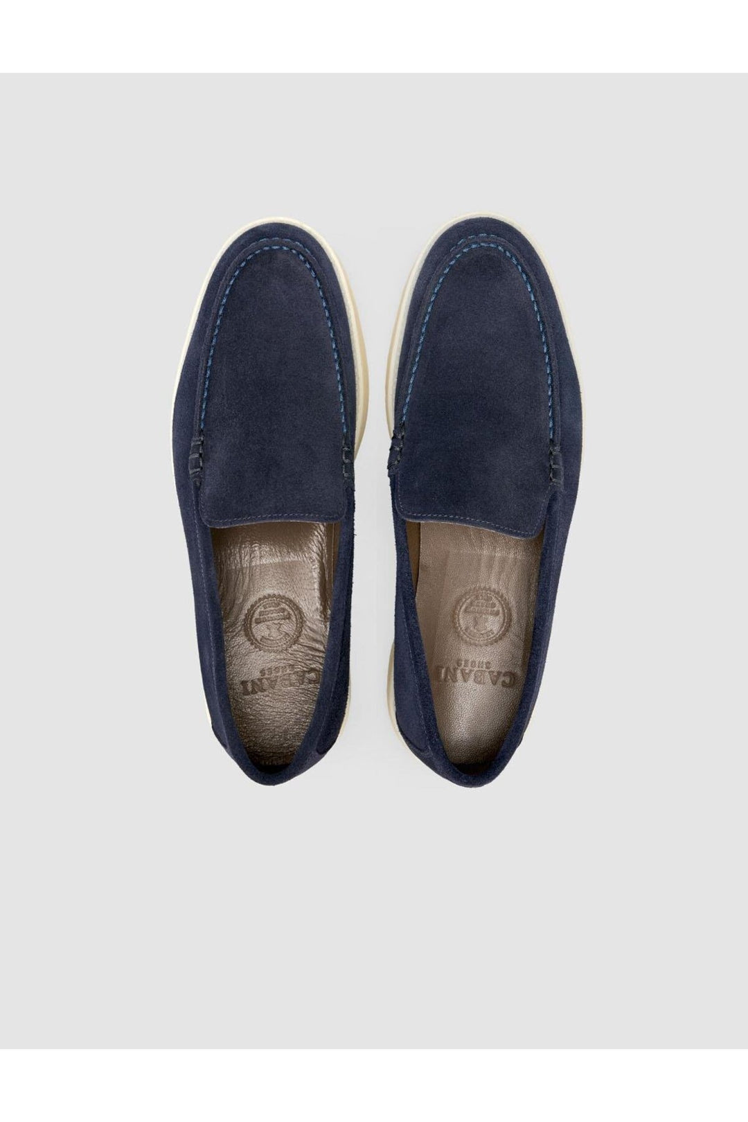 Cabani Shoes Chaussures Loafer pour hommes en Suède Bleu marine - Bleu marine