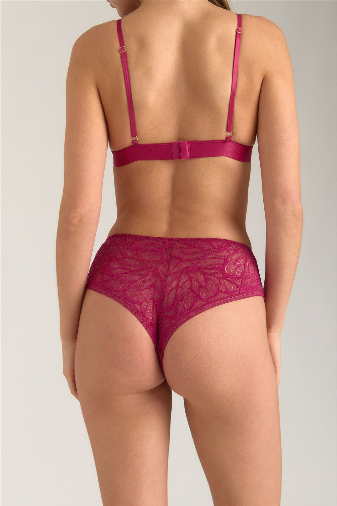 Lovely Things Culotte coquine en dentelle ANGEL - Fuchsia