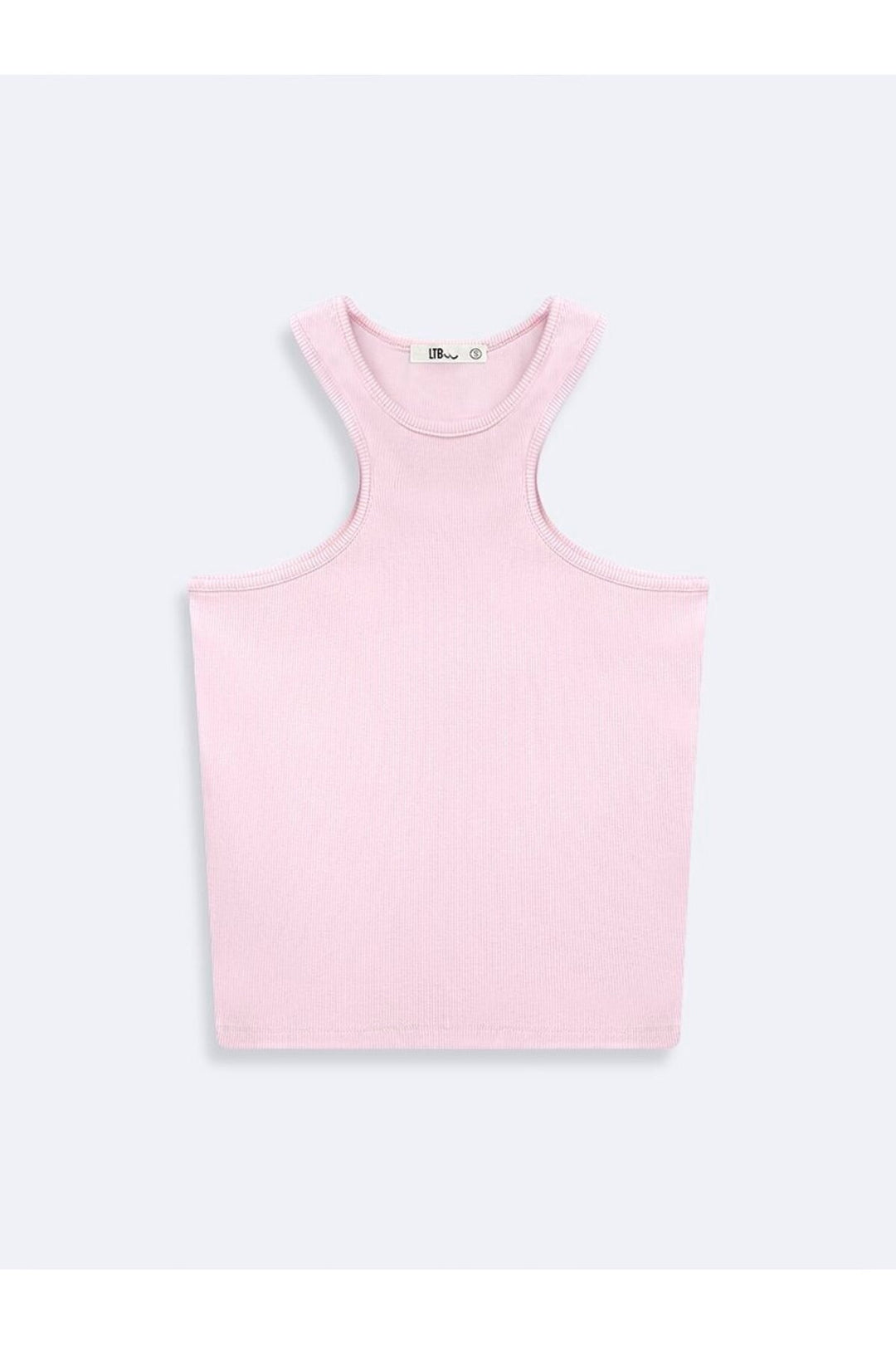 LTB Singlet basique rose côtelé sans manches