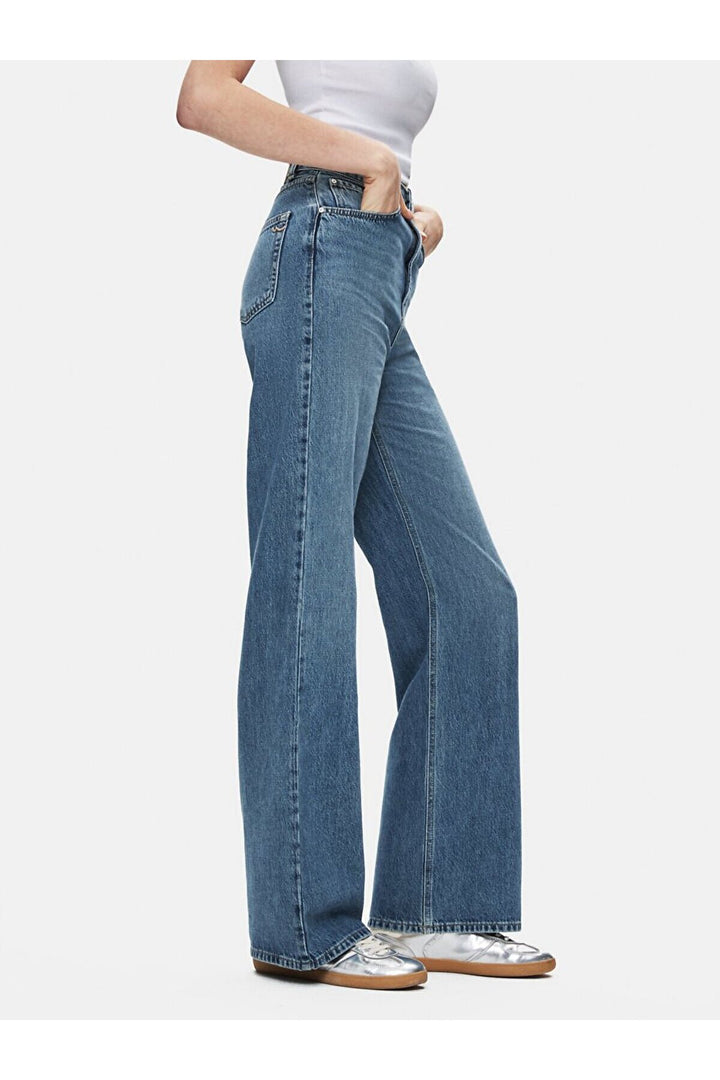 LTB Vıonne H Pantalon en Jean à Taille Haute et Jambes Larges - karişik_55966