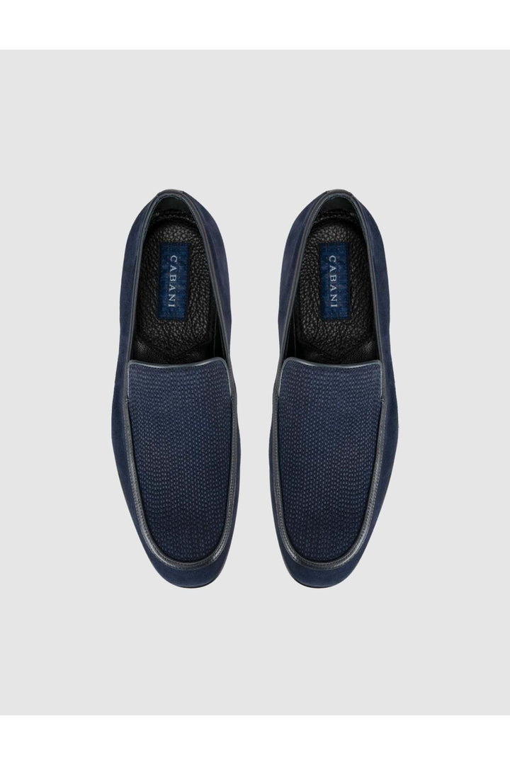 Cabani Shoes Loafer pour homme en cuir premium bleu marine - Bleu marine