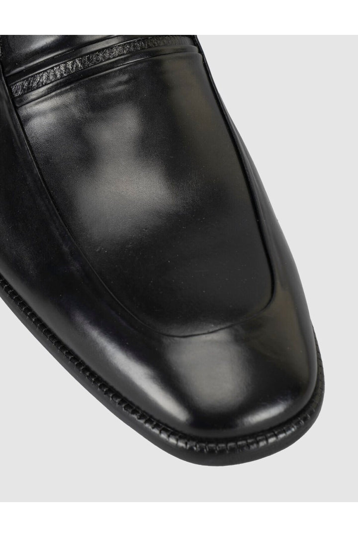 Cabani Shoes Chaussures classiques pour hommes en cuir noir premium - Multicolore