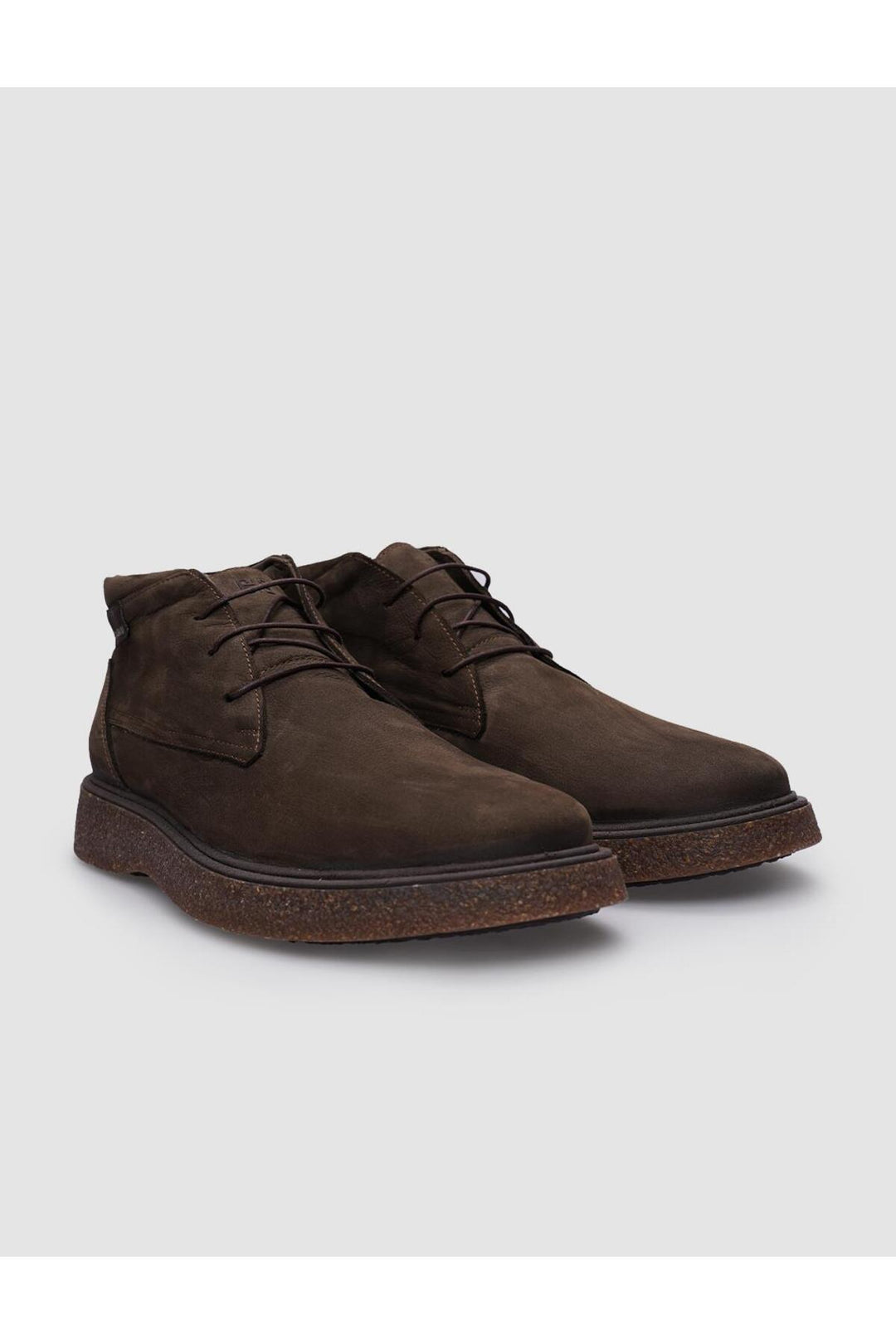 Cabani Shoes Bottines pour hommes en nubuck kaki 100% cuir véritable avec lacets - Multicolore