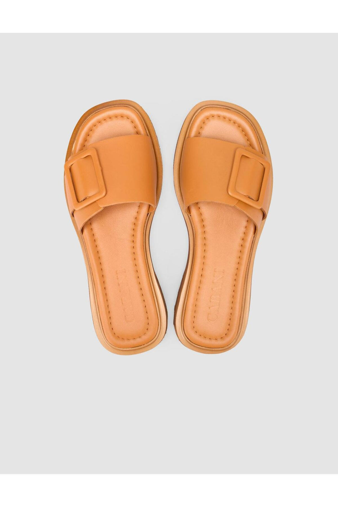 Cabani Shoes %100 Cuir véritable Sandales femme marron - Multicolore