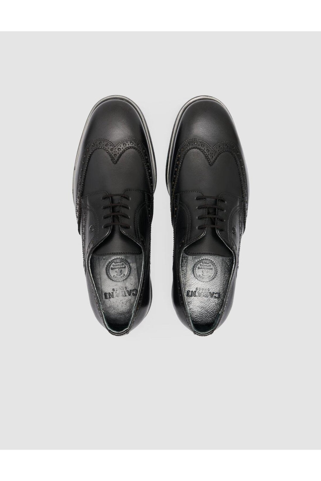 Cabani Shoes %100 Cuir Véritable Noir Chaussures Classiques Pour Hommes - Multicolore
