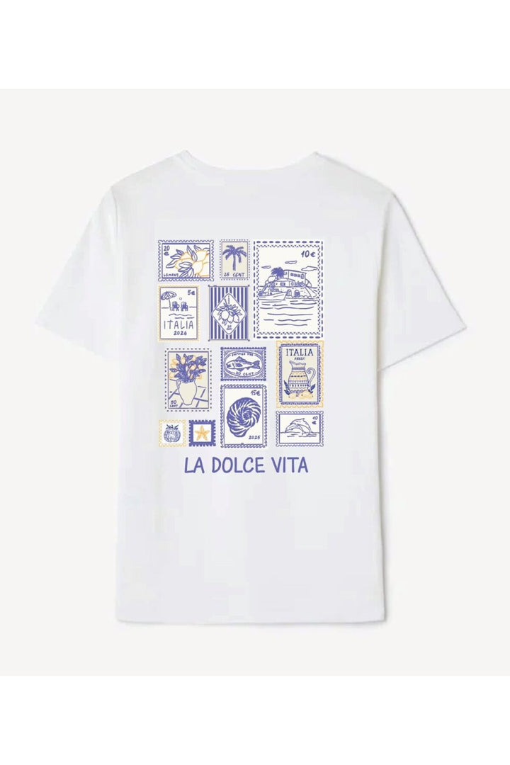 LTB T-shirt basique blanc avec impression au dos - Blanc