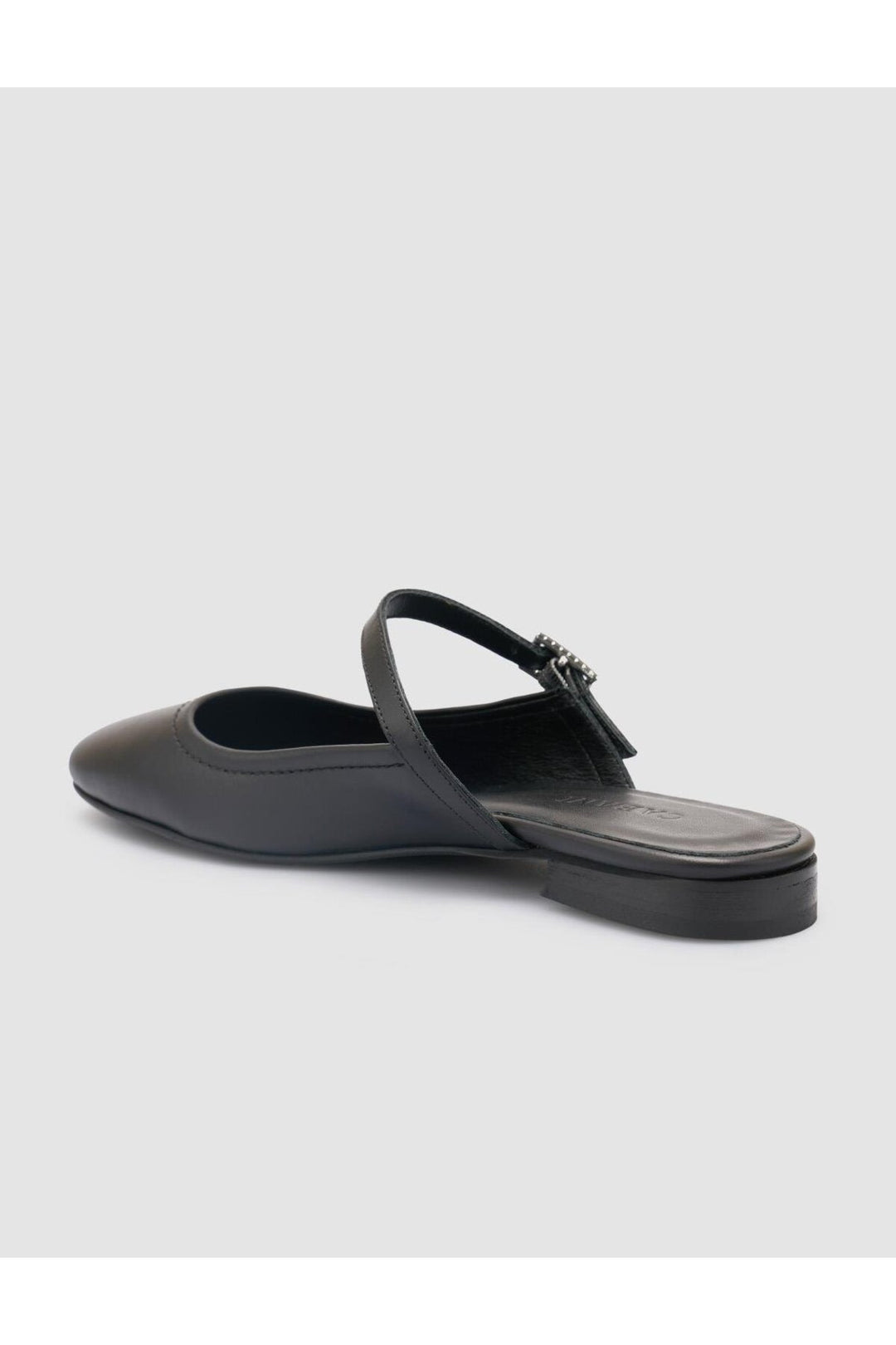 Cabani Shoes %100 Cuir Véritable Ballerines Noires pour Femmes - Noir