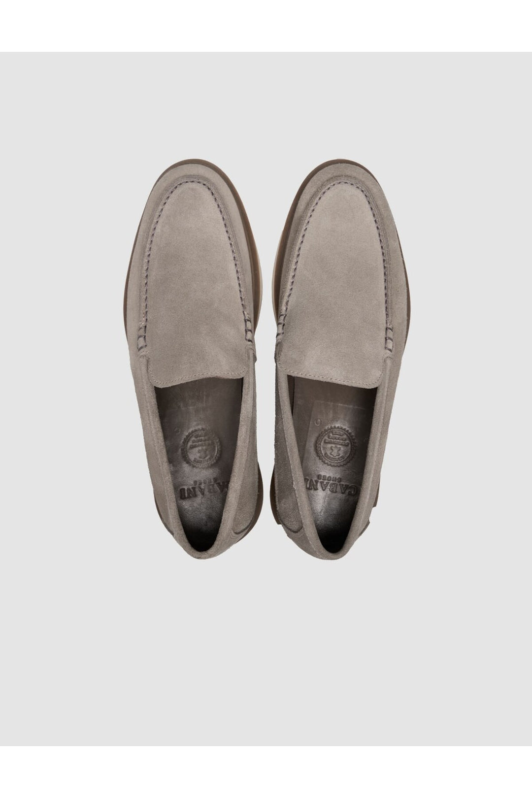 Cabani Shoes Chaussures de ville pour hommes en daim beige 100% cuir véritable - Sable