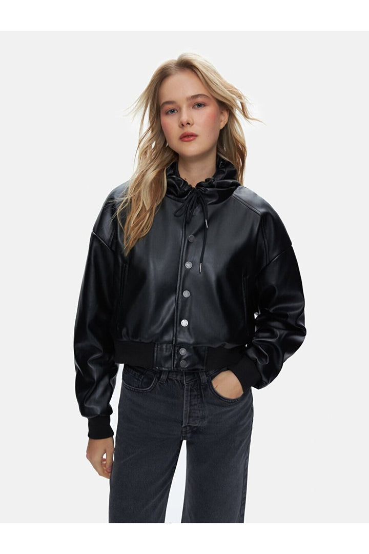 LTB Veste Noire Oversize à Capuche - si̇yah_200