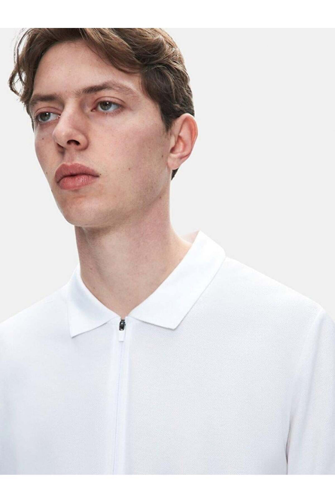 LTB T-shirt classique à col polo blanc pour hommeLozoko 1225841886089100