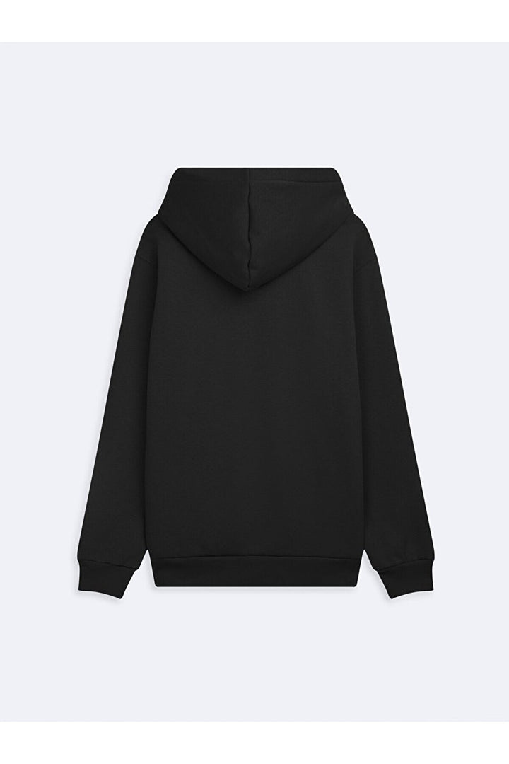 LTB Sweat noir à capuche et manches longues Bass