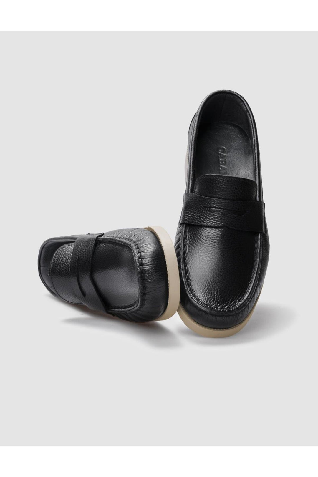 Cabani Shoes %100 Cuir véritable Chaussures de ville pour femmes Bleu marine - Multicolore
