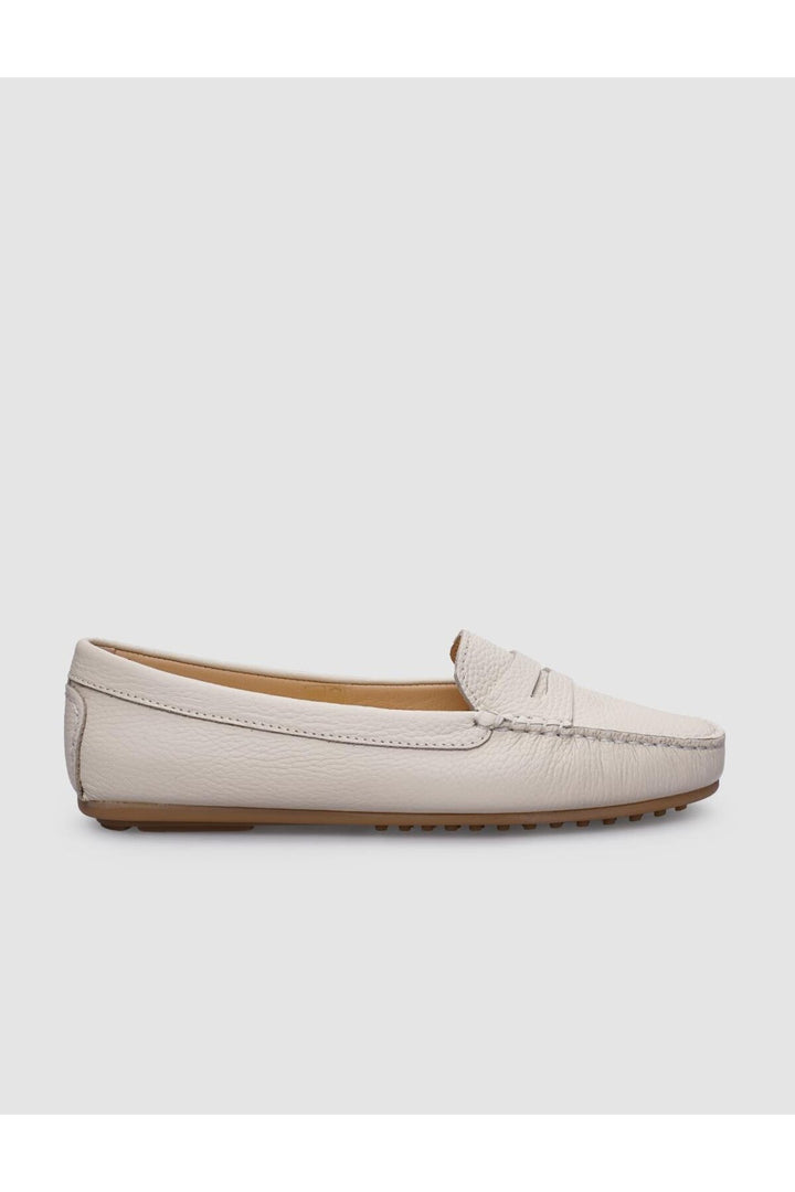 Cabani Shoes %100 Cuir Véritable Mocassins Femme Beige - Beige