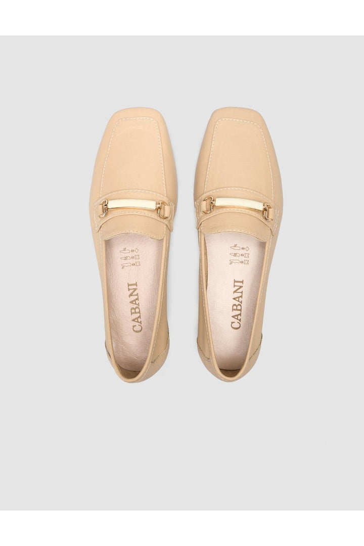 Cabani Shoes %100 Cuir véritable Mocassin femme Vison - Vison