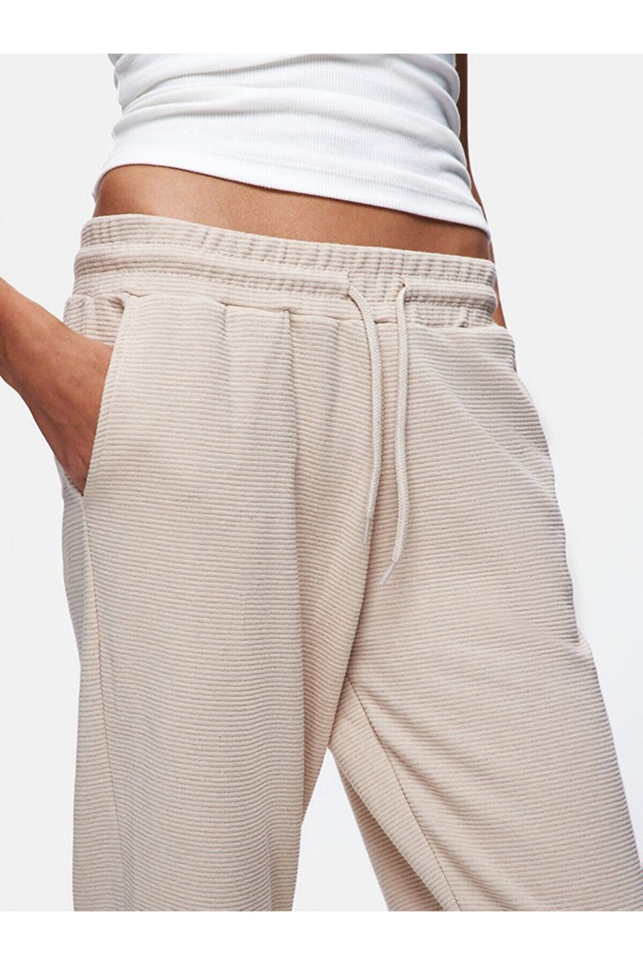 LTB Pantalon de jogging droit coupe régulière beige - Beige_2529