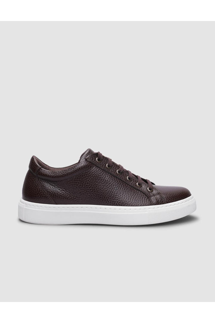 Cabani Shoes Chaussures de ville pour hommes en cuir véritable 100 % marron à lacets - Marron